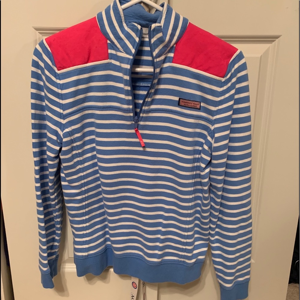 Vineyard Vines Striped Shep Shirt Quarter Zip